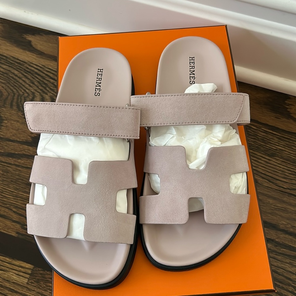 Brand new hermes chypre sandal rose porcelaine 37